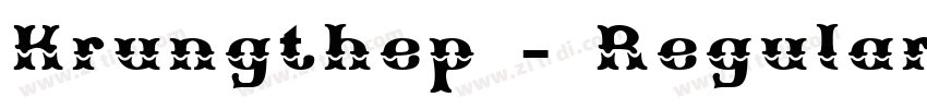 Krungthep - Regular字体转换